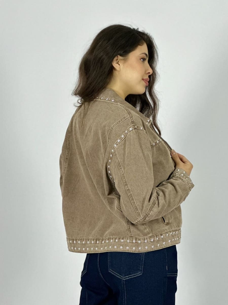 Chaqueta Mezclilla Con Tachas A3-653