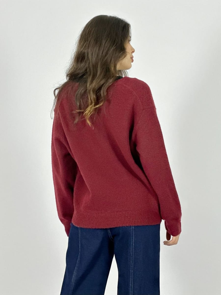 Sweater Lana Flor Bordada A4-888