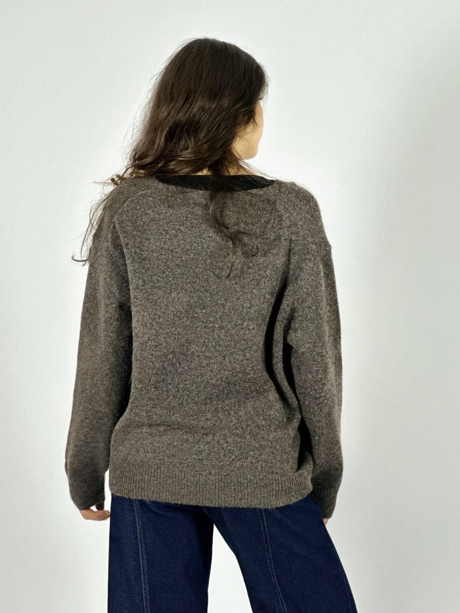 Sweater Lana Flor Bordada A4-884