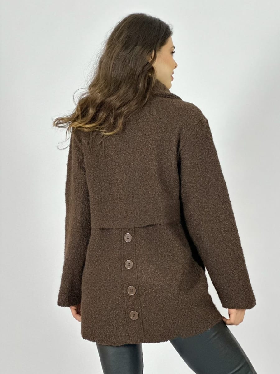 Abrigo Largo de Paño 2 Botones B1-103//11511