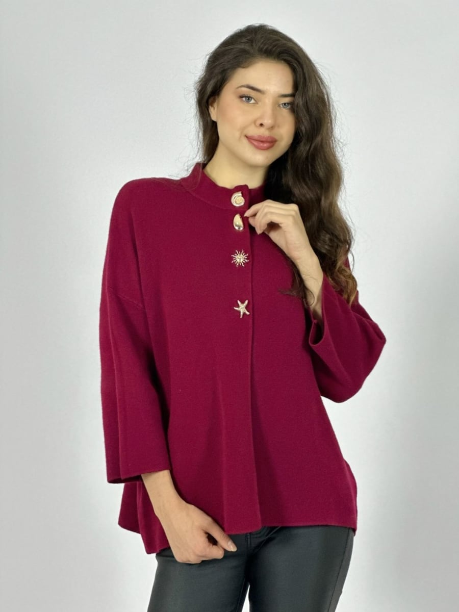 Sweater Spandex Botones de Mar A4-871