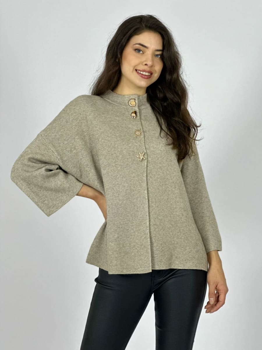 Sweater Spandex Botones de Mar A4-874