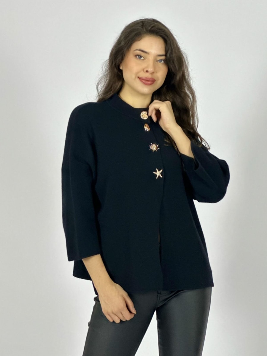 Sweater Spandex Botones de Mar A4-877