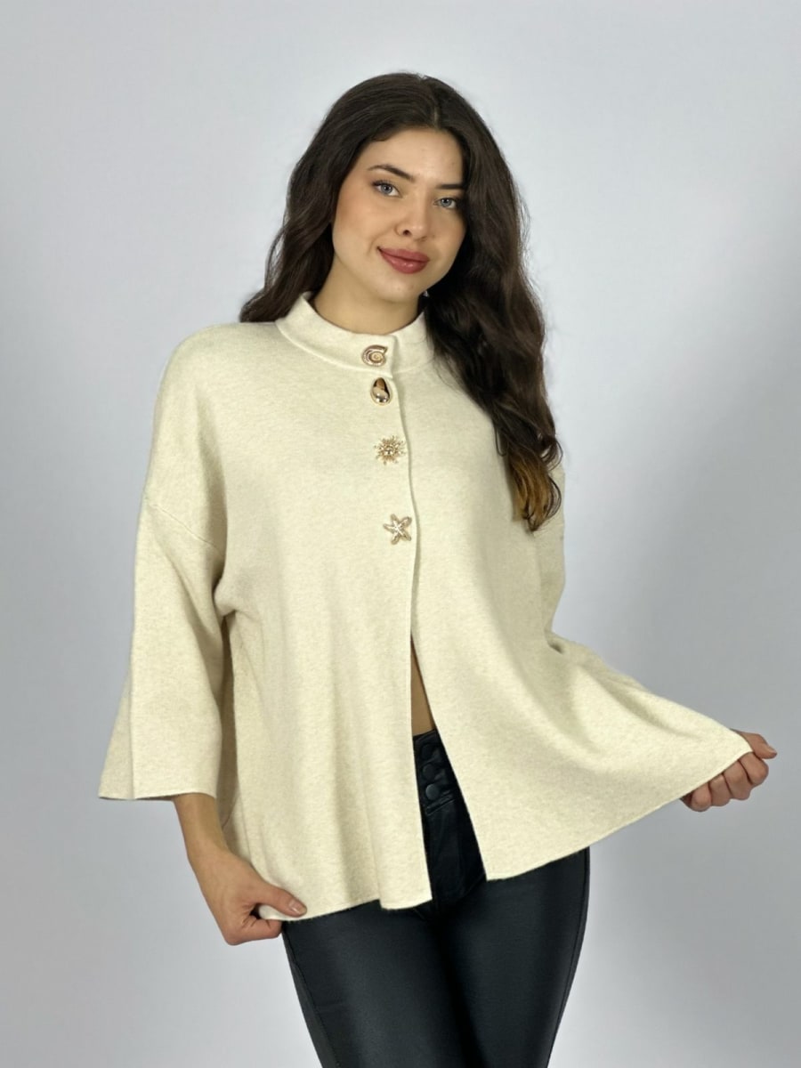 Sweater Spandex Botones de Mar A4-8713