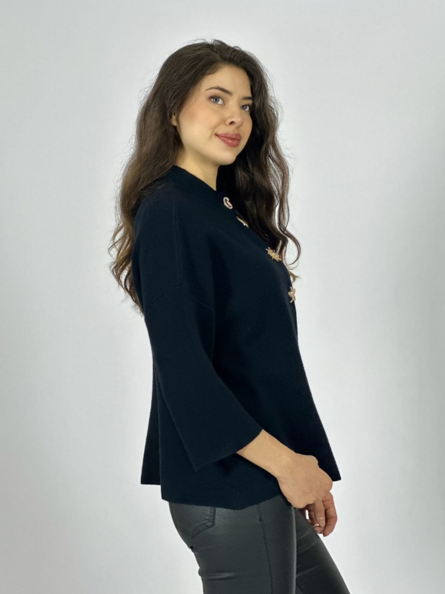 Sweater Spandex Botones de Mar A4-879