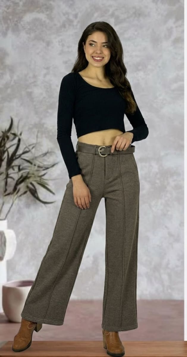 Pantalon Forrado Polar con Cinturon A1-271