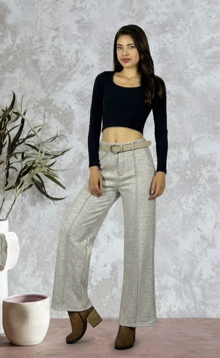 Pantalon Forrado Polar con Cinturon A1-273