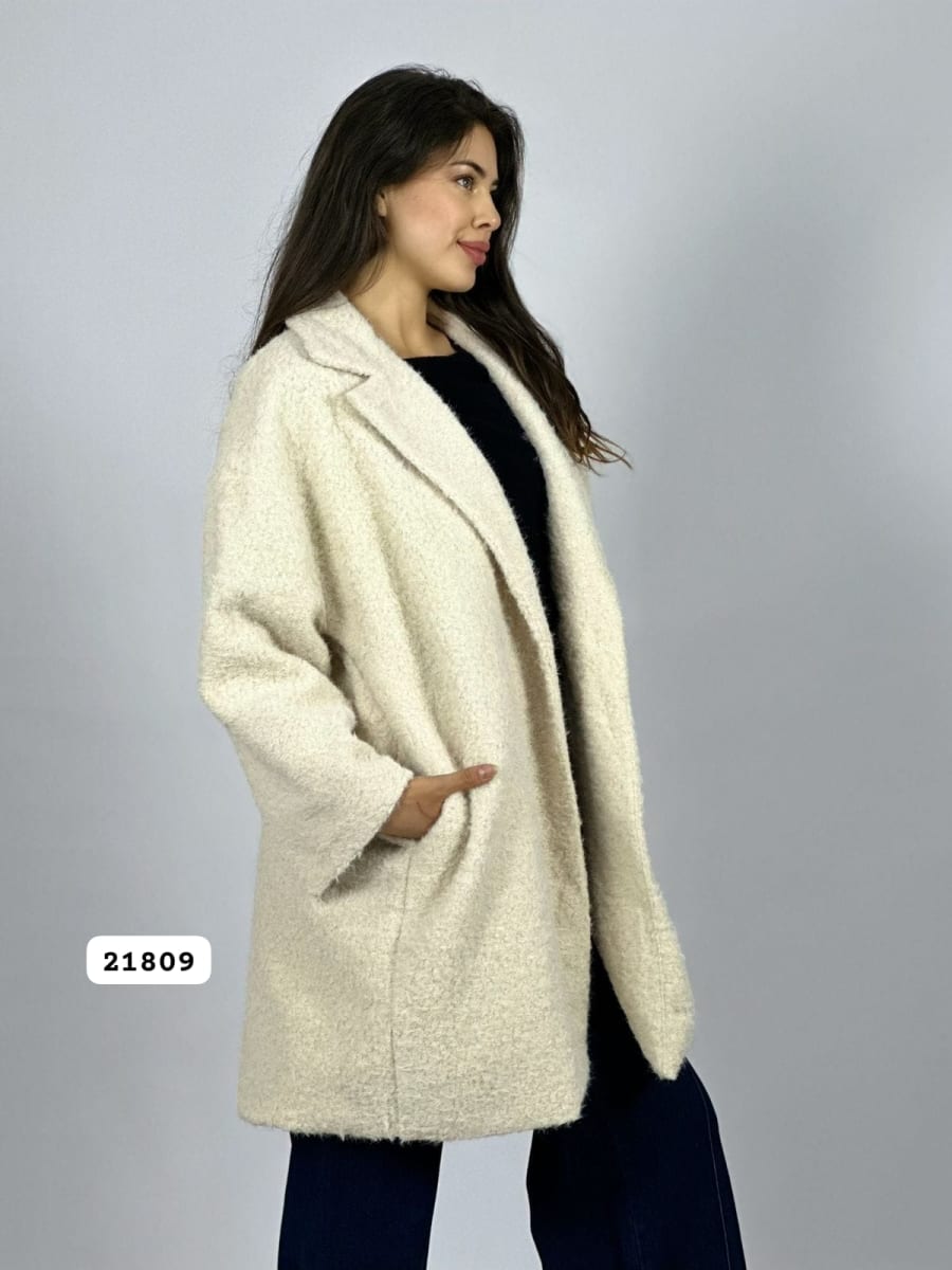 Abrigo Lana Forrado Italiano Mangas Print B3-138//1503