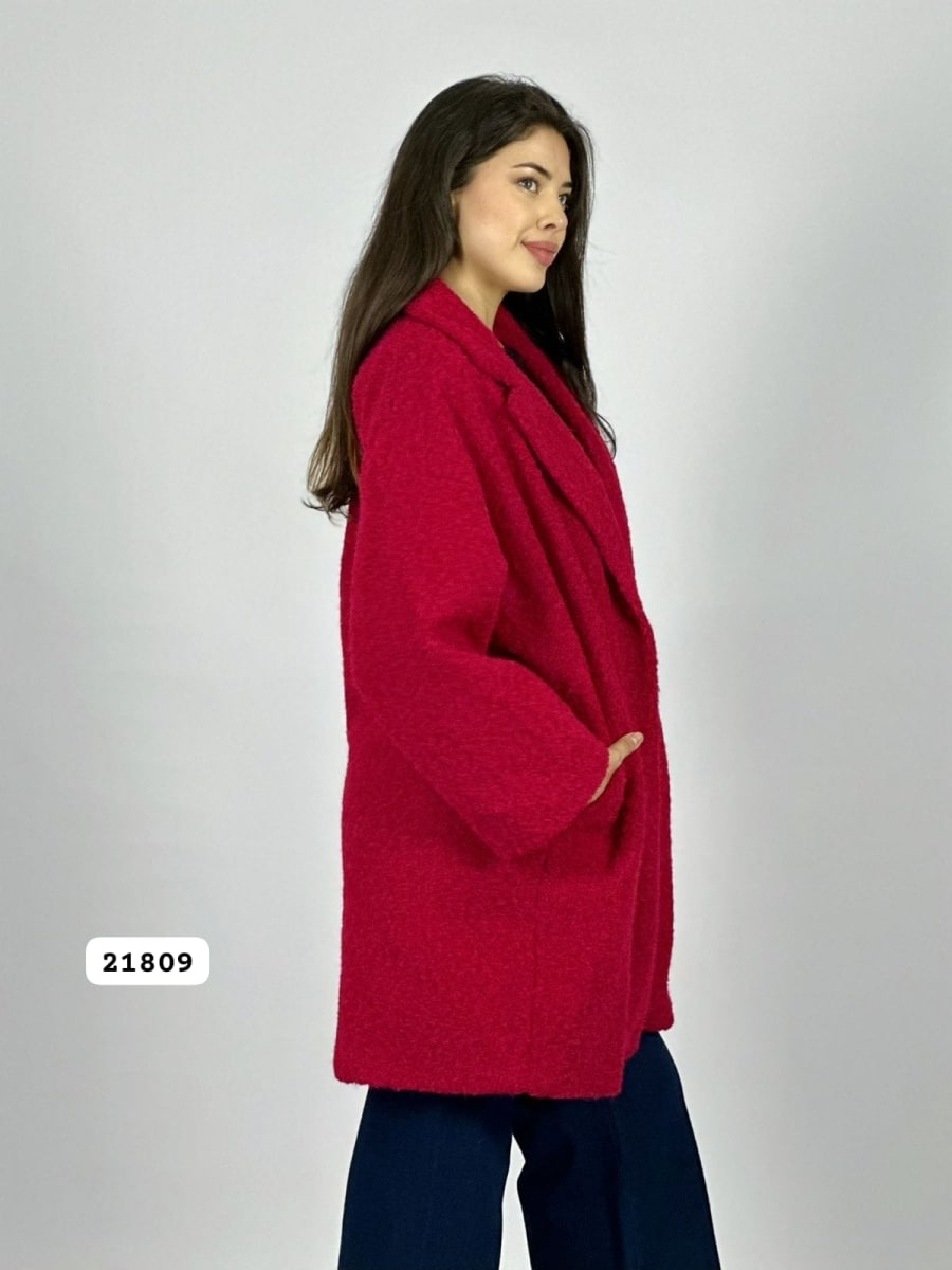Abrigo Lana Forrado Italiano Mangas Print B3-138//15013