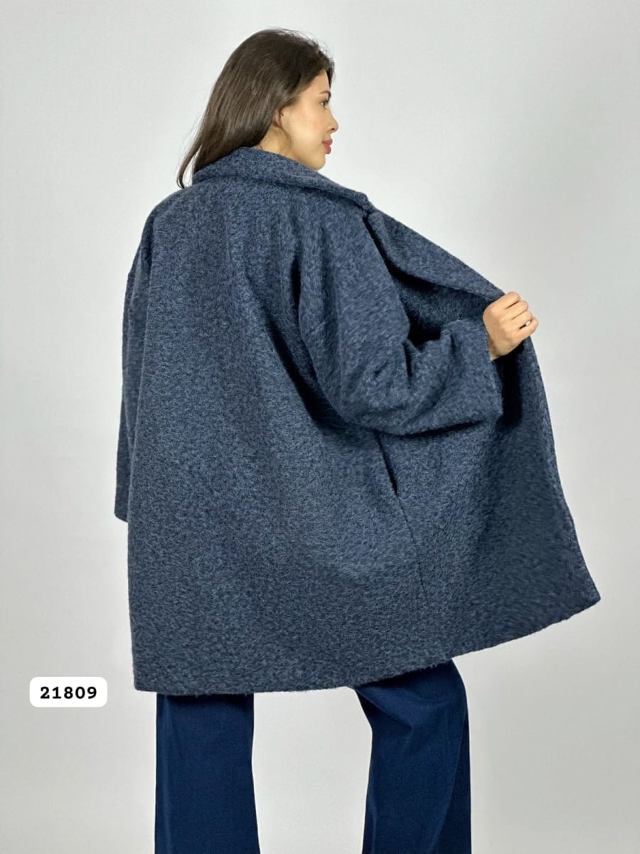 Abrigo Lana Forrado Italiano Mangas Print B3-138//15019