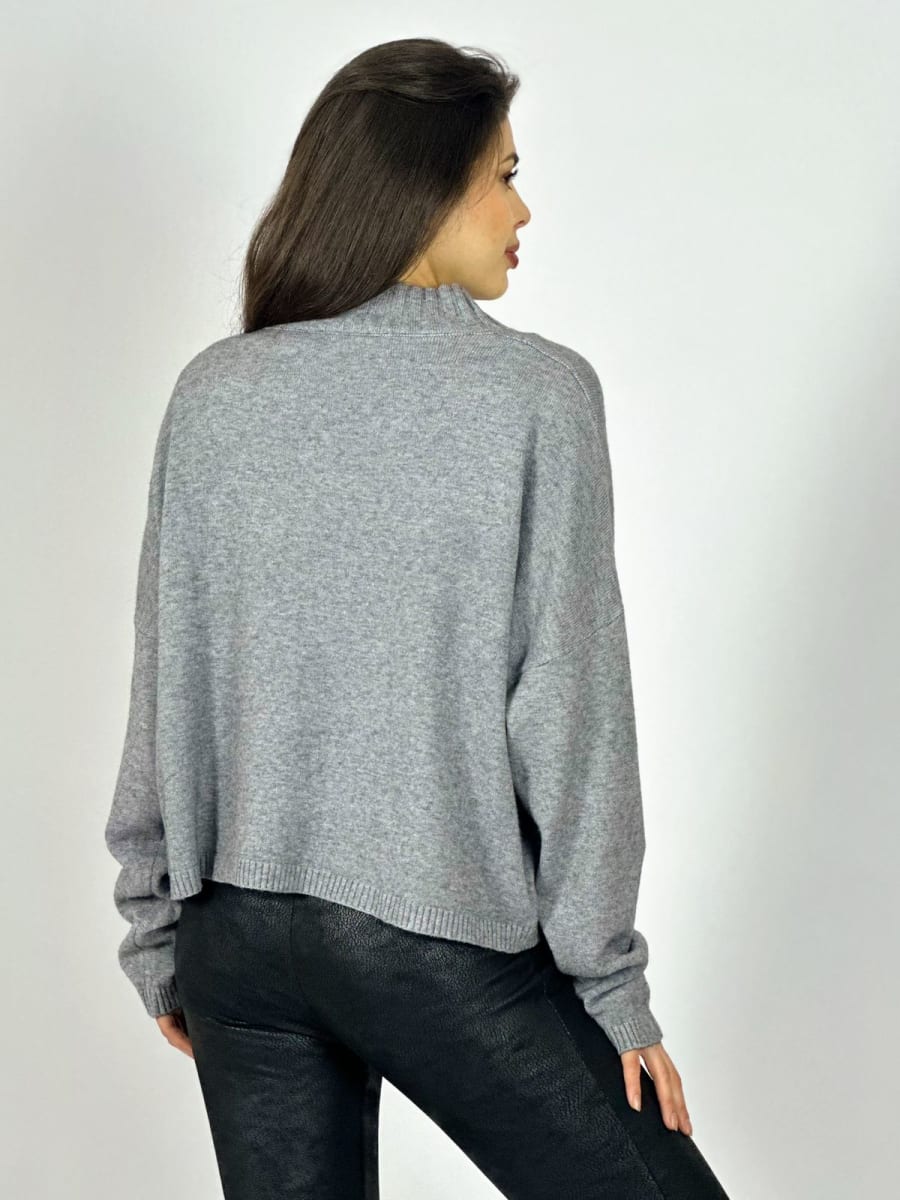Sweater Spandex Estampado de Hojas Bordadas A3-7010