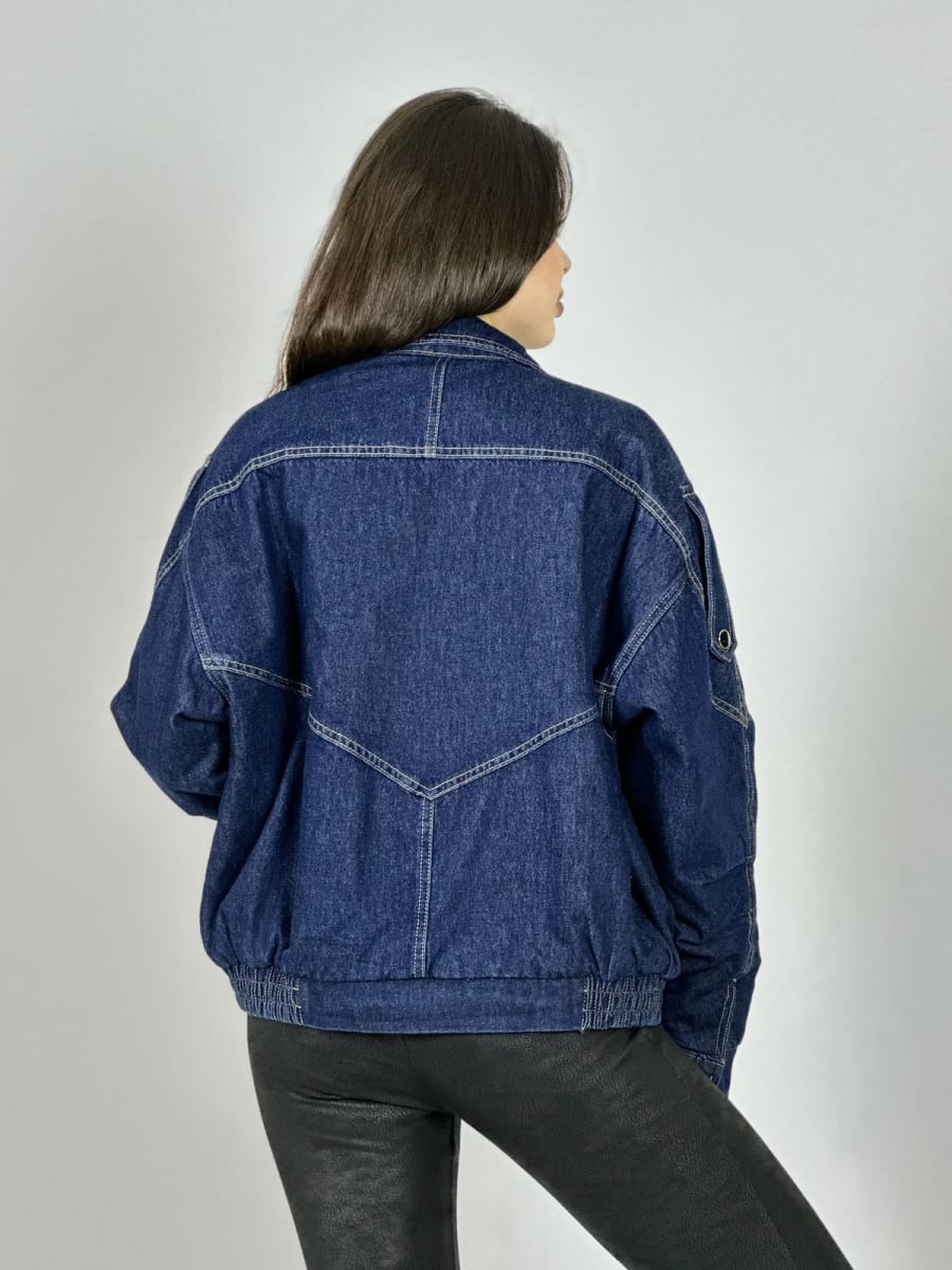 Chaqueta de Mezclilla Acolchada Botones Cruzado B1-112/1158