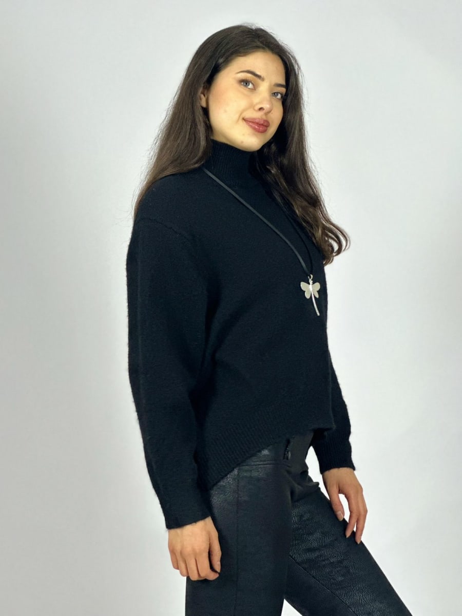 Sweater de Lana Cuello Corrugado B3-14311