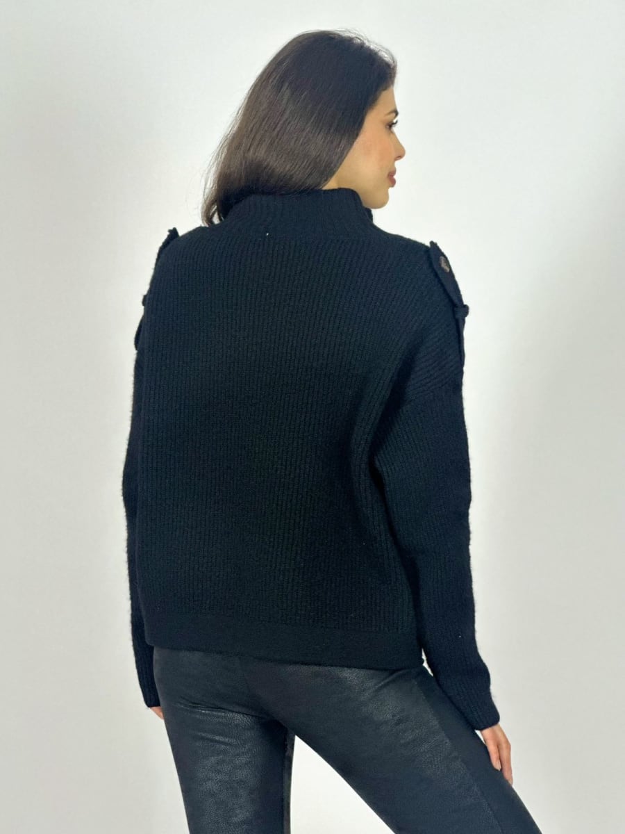 Sweater Lana Abotonado y Hombros B1-114/1173