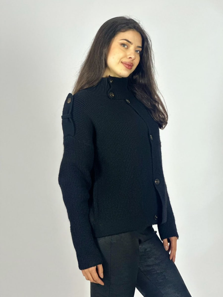 Sweater Lana Abotonado y Hombros B1-114/1172