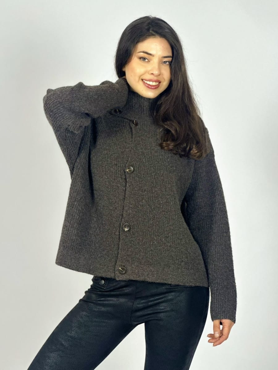 Sweater Lana Abotonado y Hombros B1-114/1175
