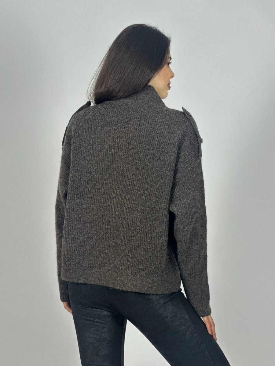 Sweater Lana Abotonado y Hombros B1-114/1178