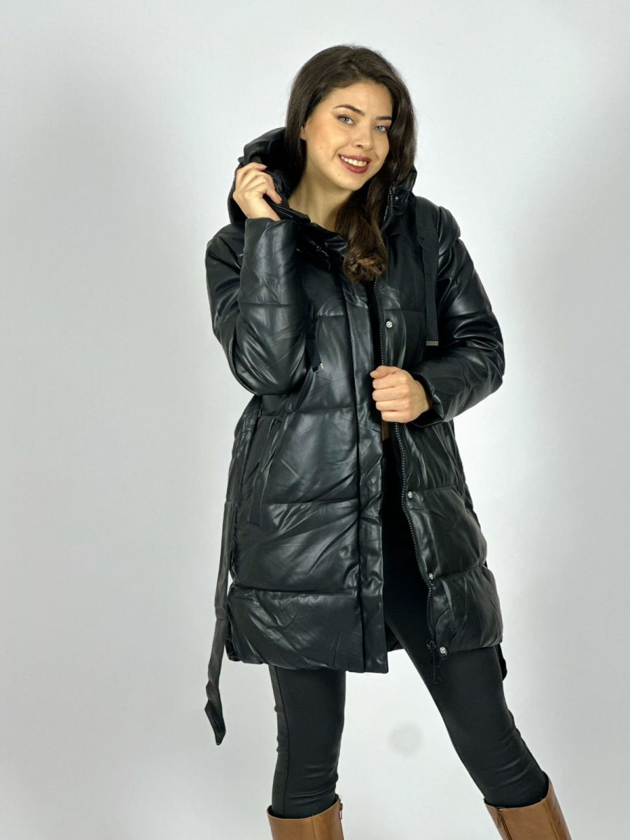 Parka Acolchada Con Cinturon B2-121//1334