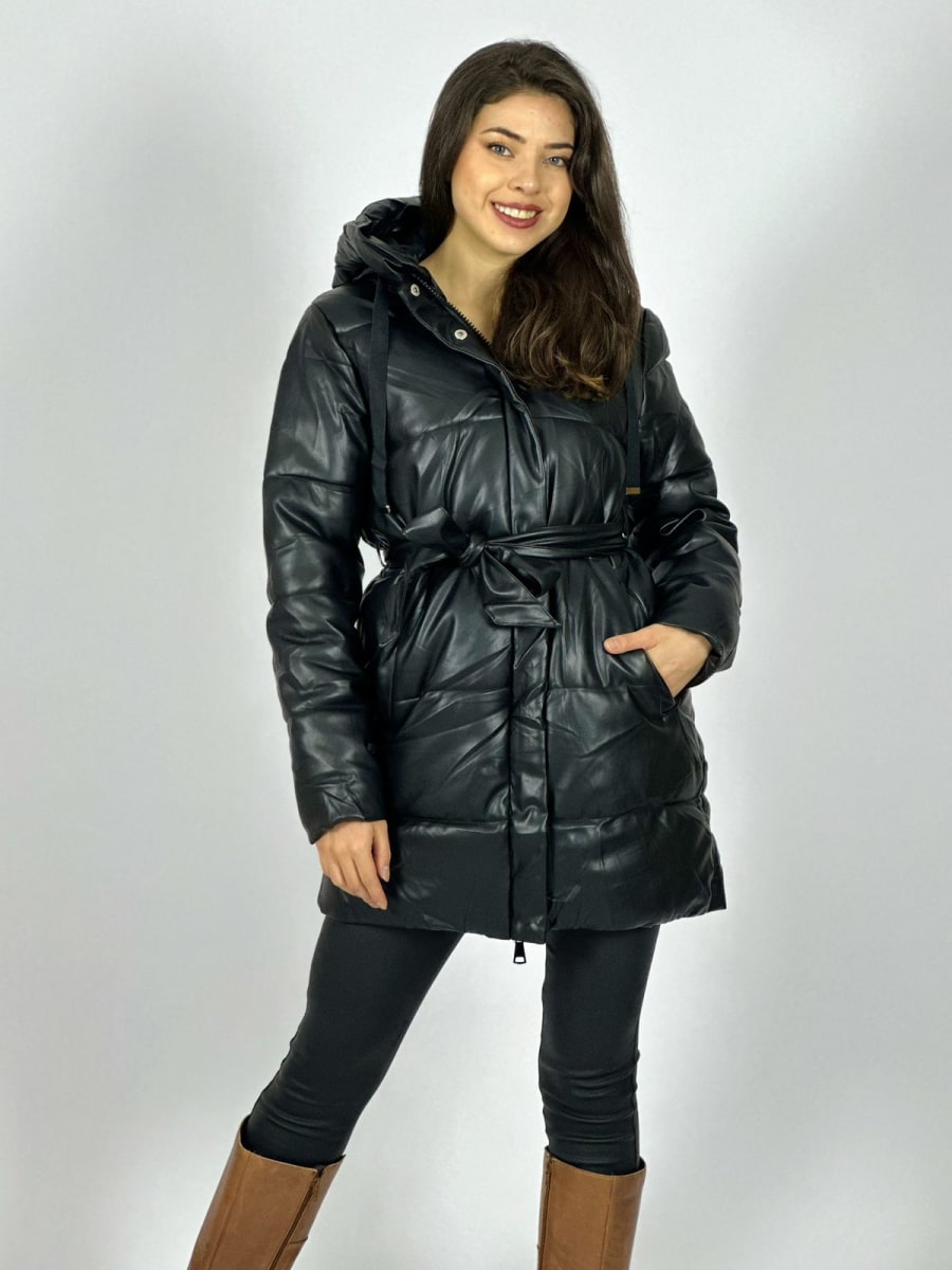 Parka Acolchada Con Cinturon B2-121//1331
