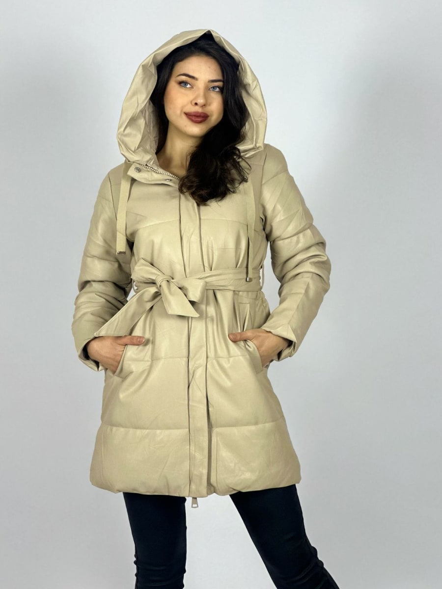 Parka Acolchada Con Cinturon B2-121//1338