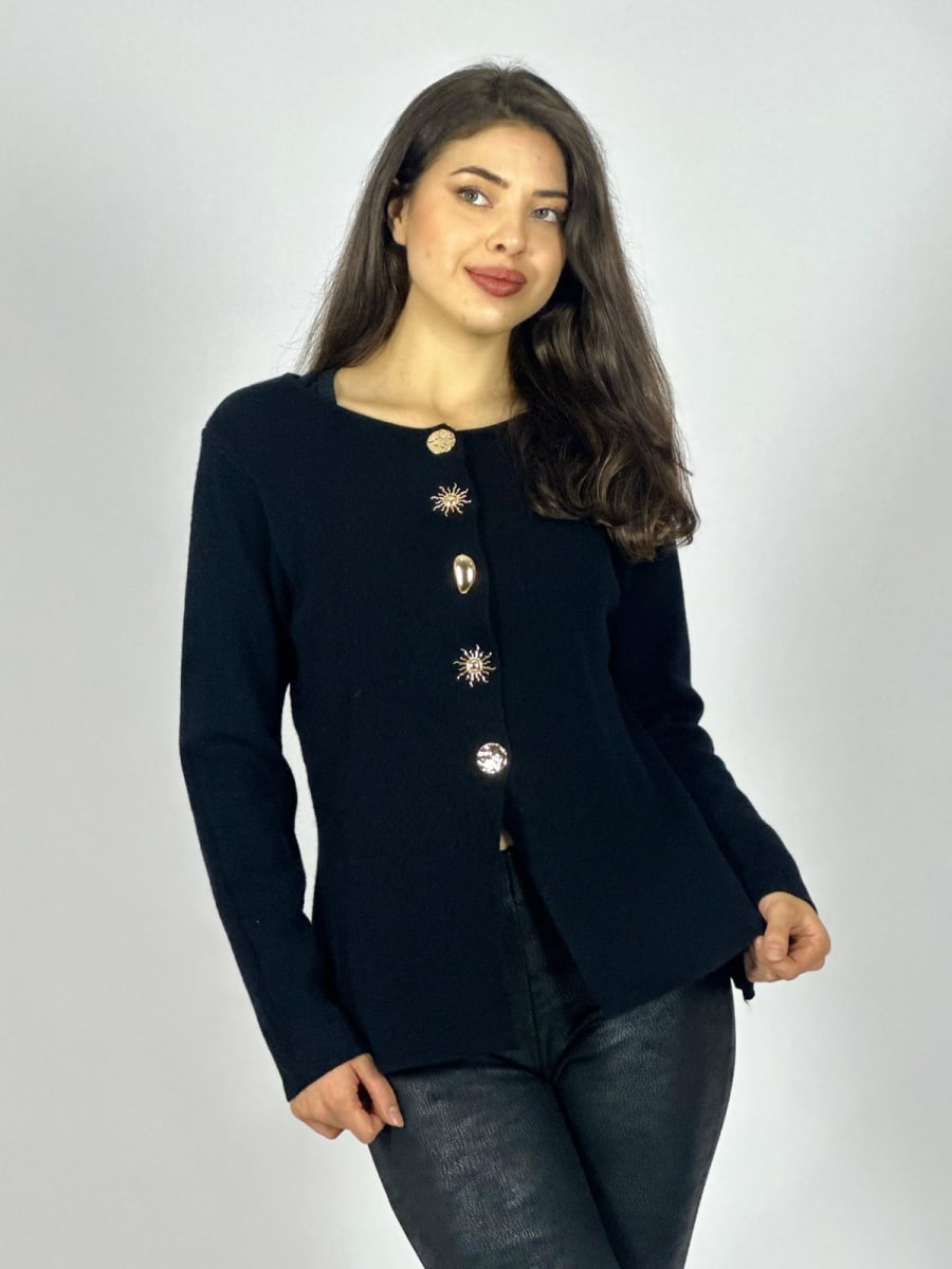 Sweater Spandex Botones soles Dorados A3-702
