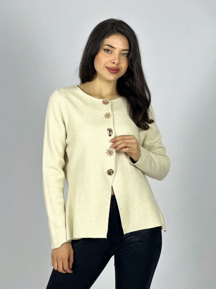 Sweater Spandex Botones soles Dorados A3-706