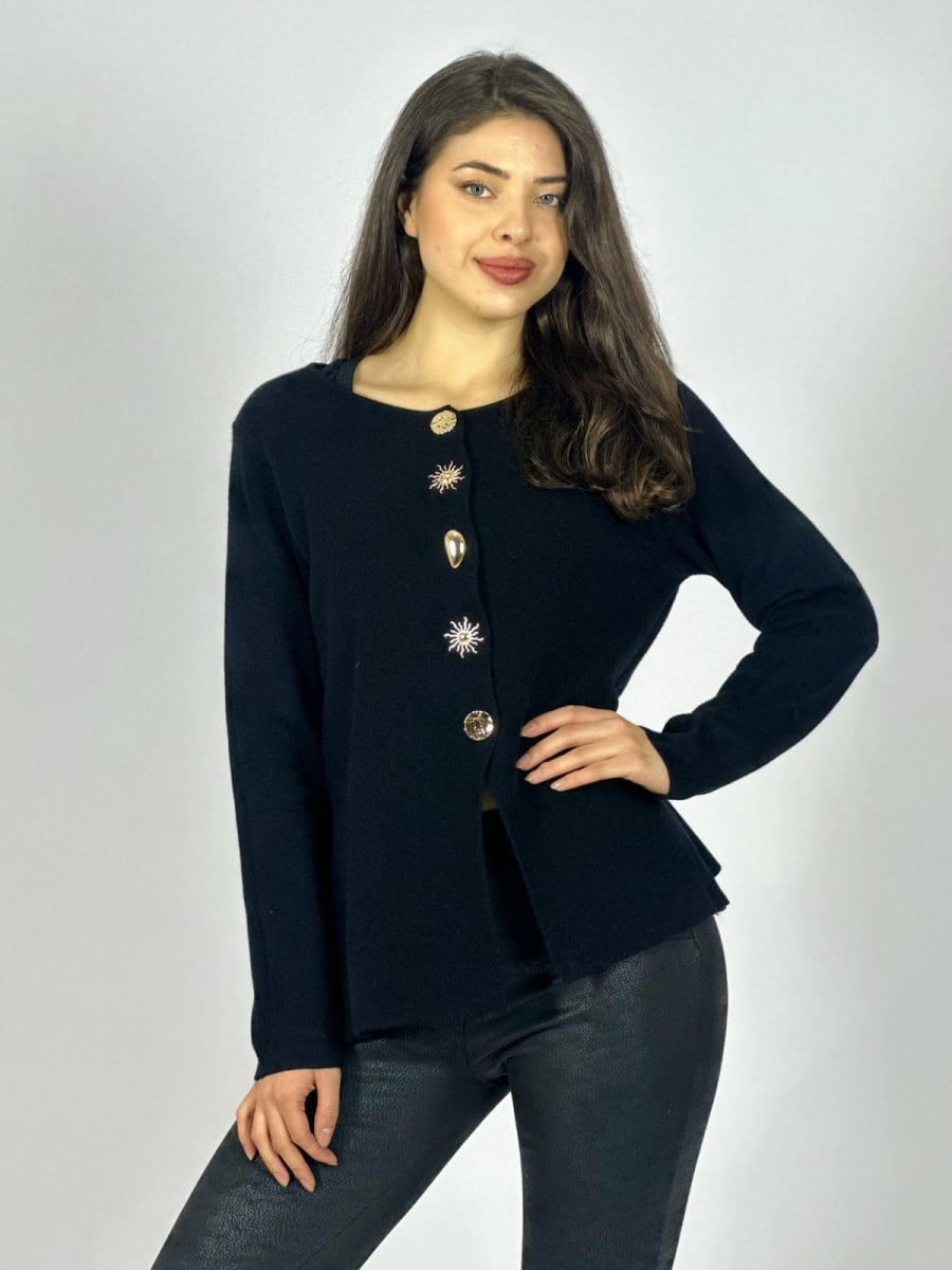 Sweater Spandex Botones soles Dorados A3-701