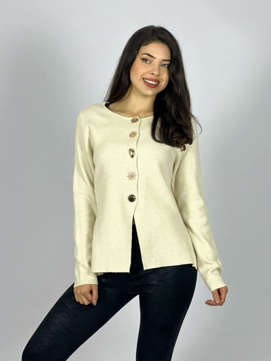 Sweater Spandex Botones soles Dorados A3-705