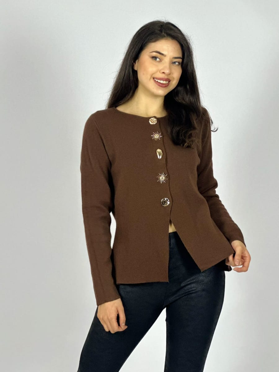 Sweater Spandex Botones soles Dorados A3-709