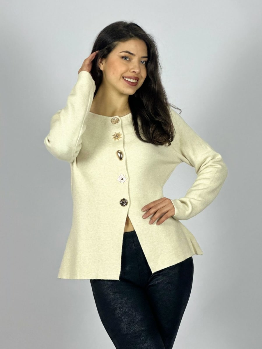 Sweater Spandex Botones soles Dorados A3-707