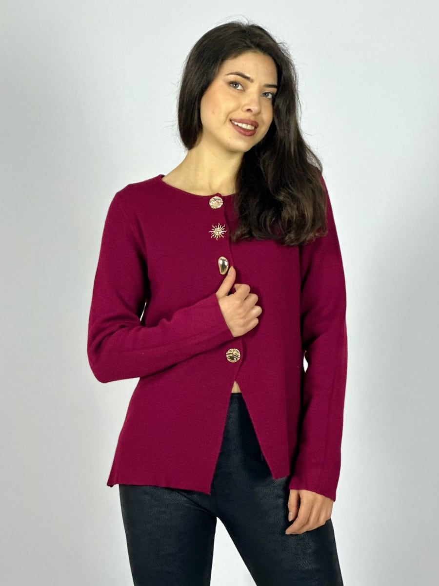 Sweater Spandex Botones soles Dorados A3-7015