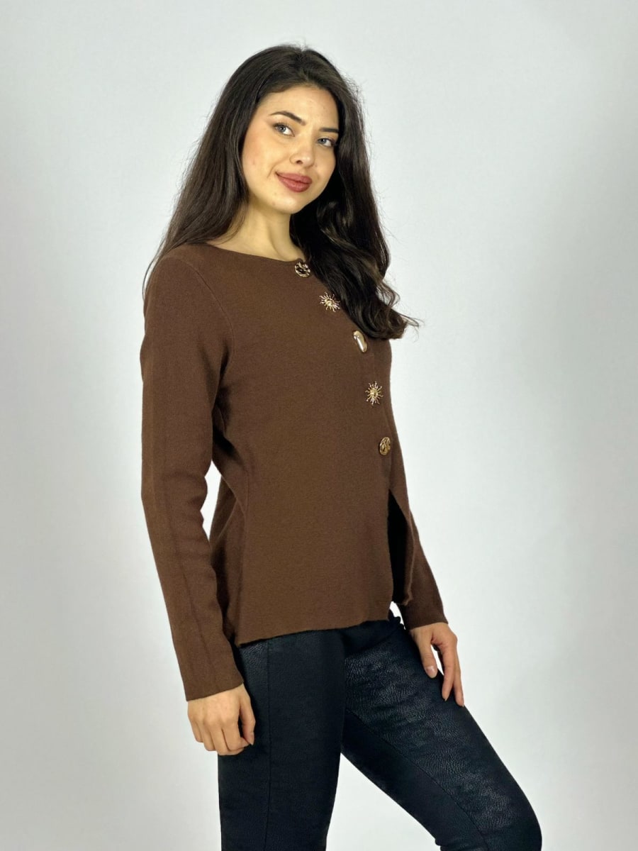 Sweater Spandex Botones soles Dorados A3-7011