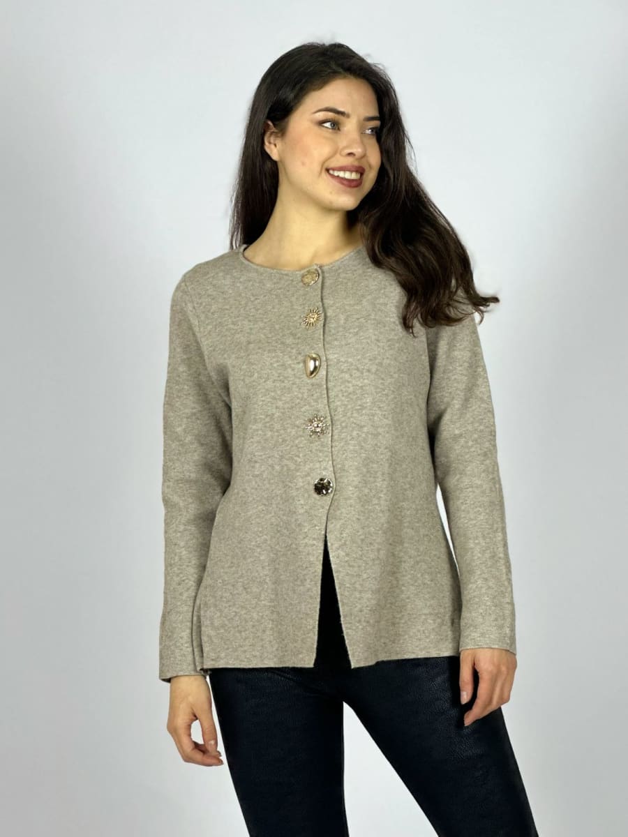 Sweater Spandex Botones soles Dorados A3-7018
