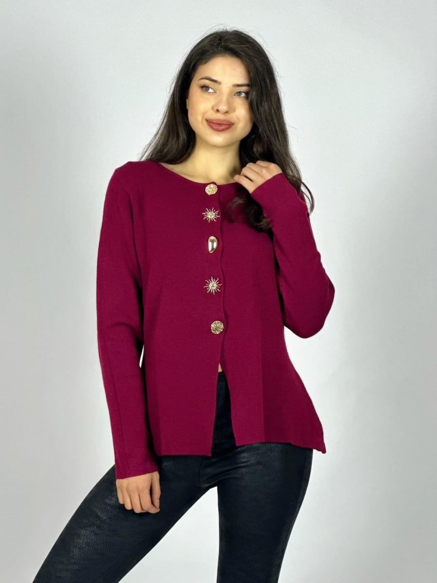 Sweater Spandex Botones soles Dorados A3-7013