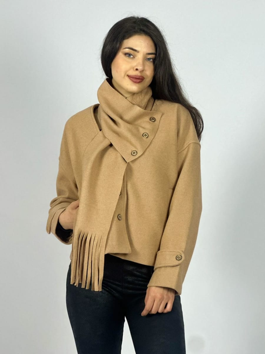 Chaqueta Paño con Bufanda A3-732