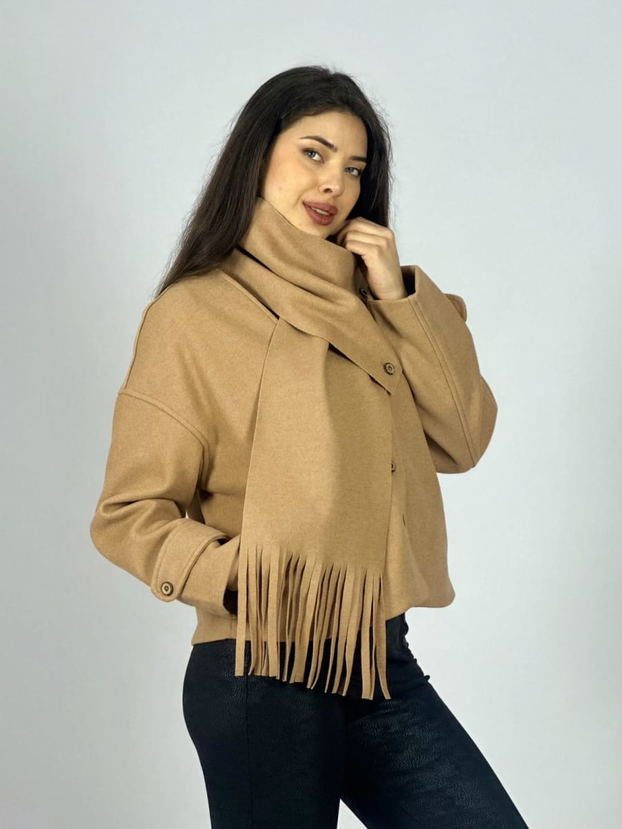 Chaqueta Paño con Bufanda A3-733