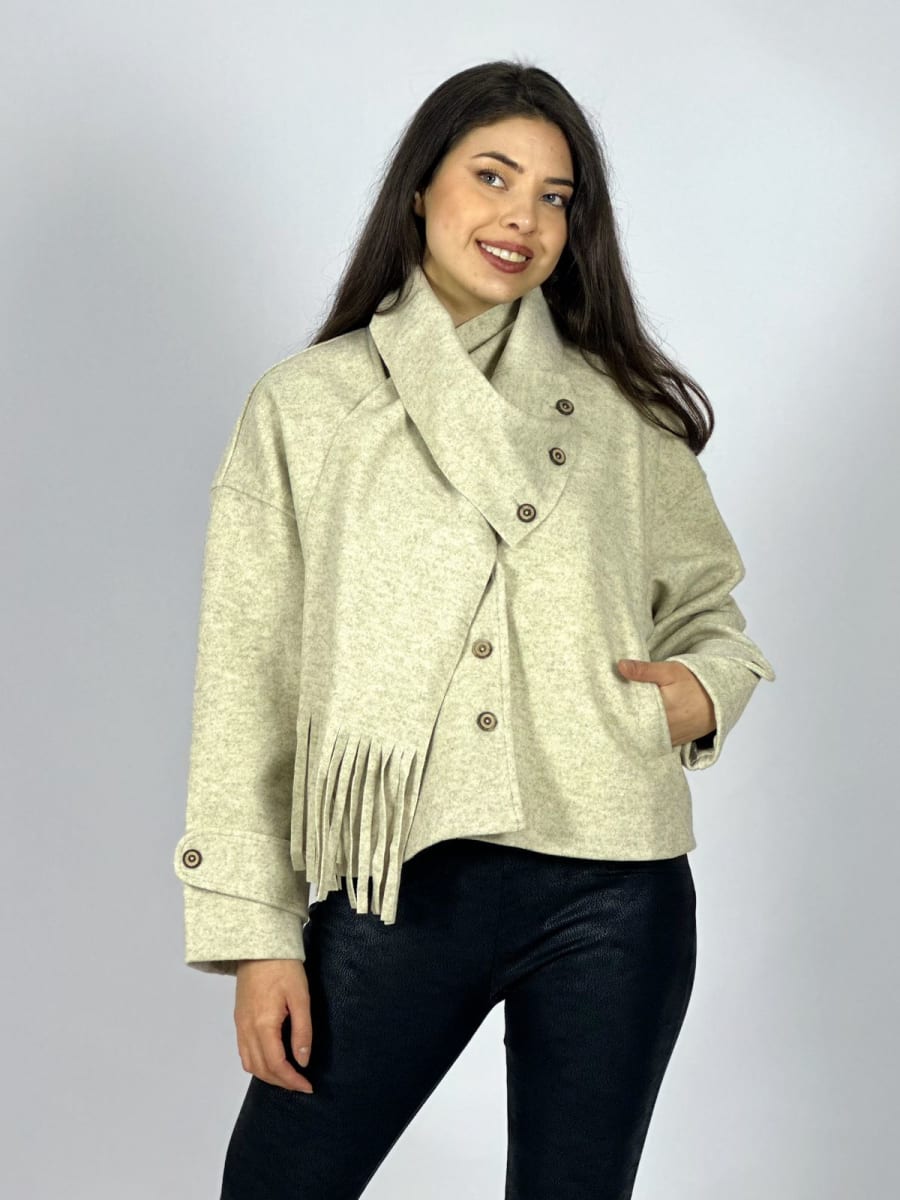 Chaqueta Paño con Bufanda A3-735