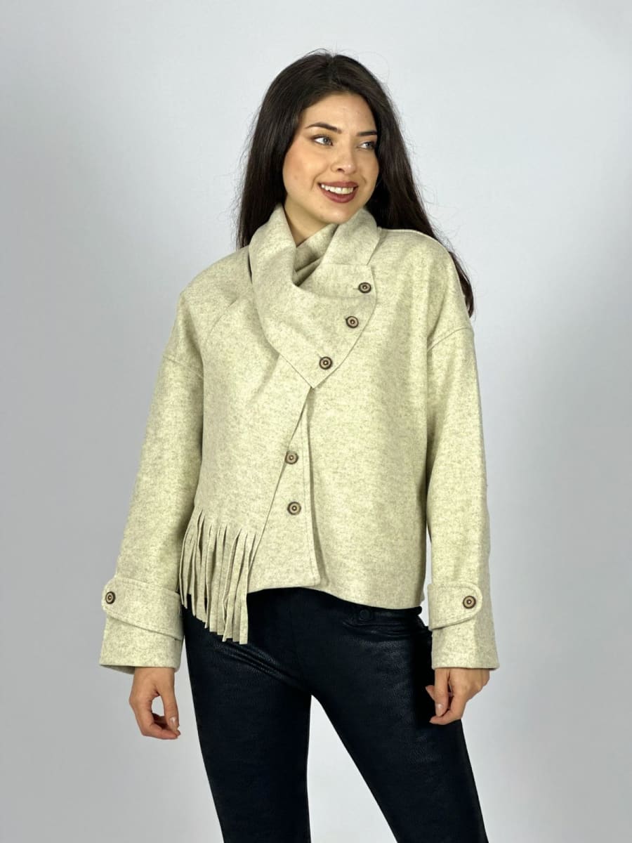 Chaqueta Paño con Bufanda A3-737