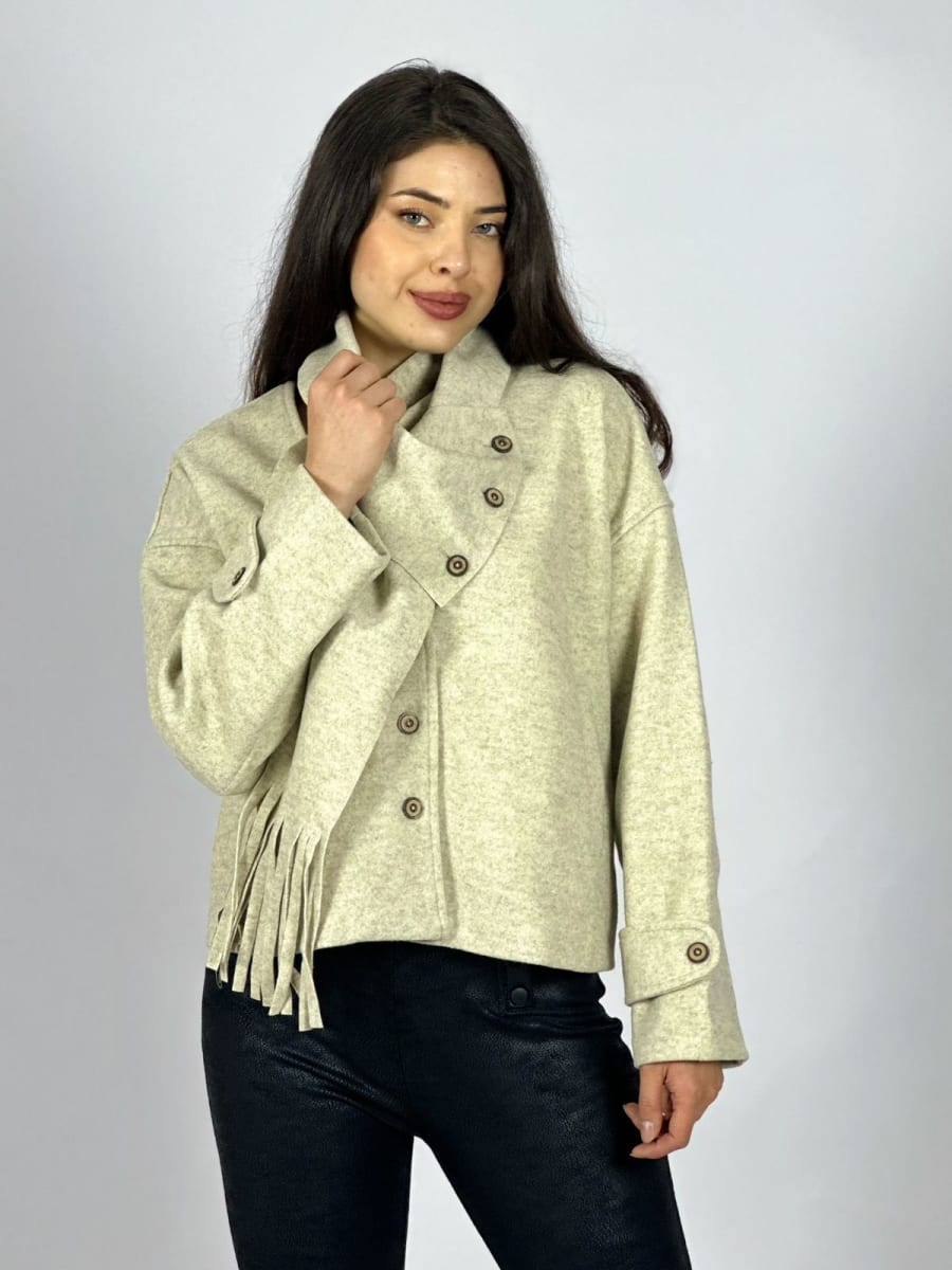 Chaqueta Paño con Bufanda A3-736