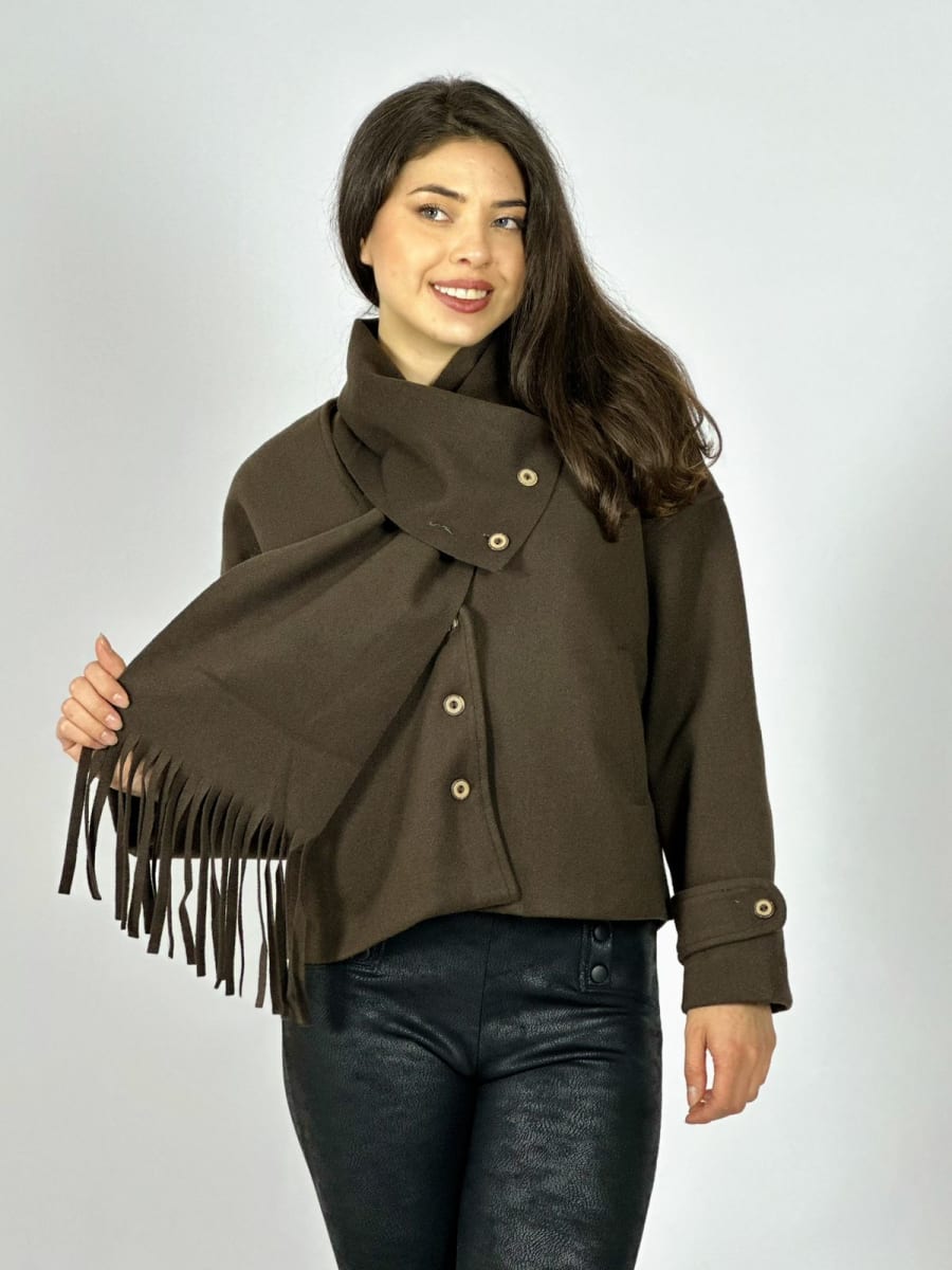 Chaqueta Paño con Bufanda A3-739