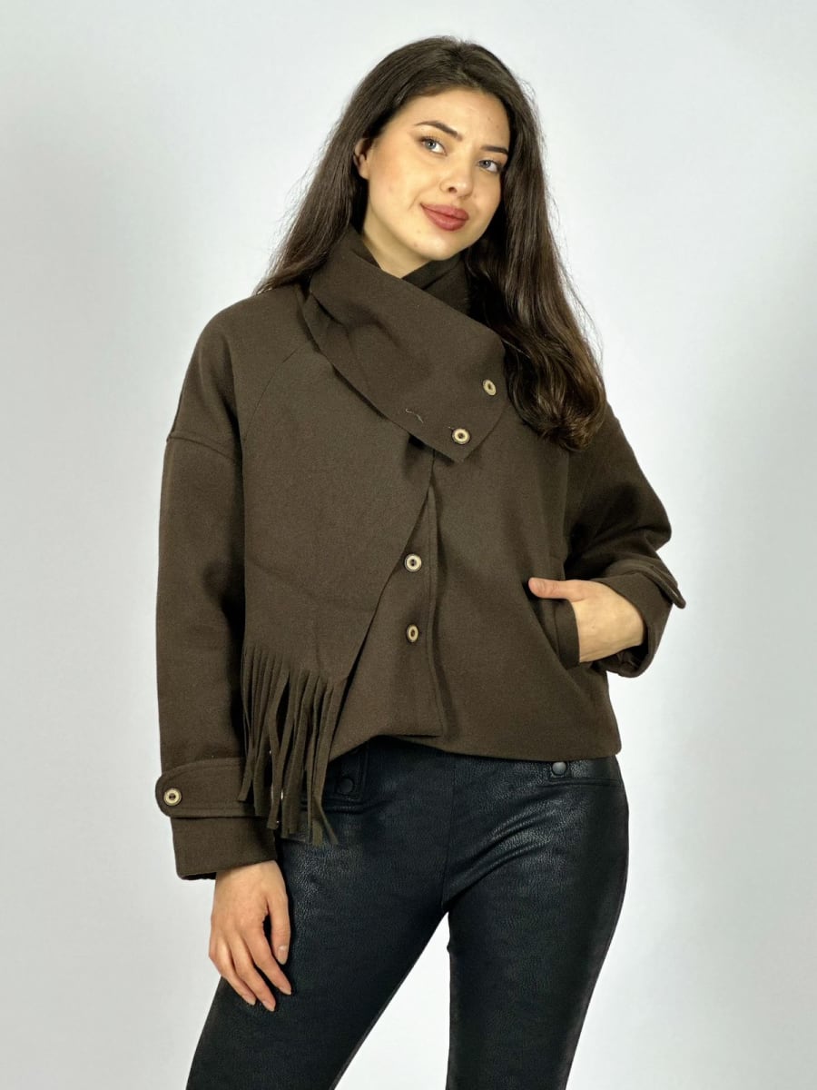 Chaqueta Paño con Bufanda A3-7310