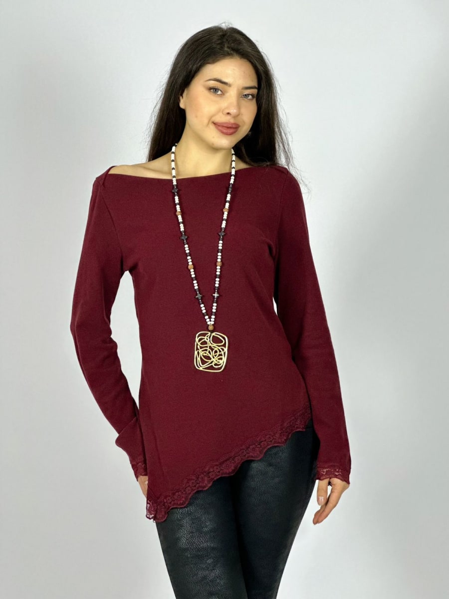 Polera Lanilla Blonda Bordes A1-278