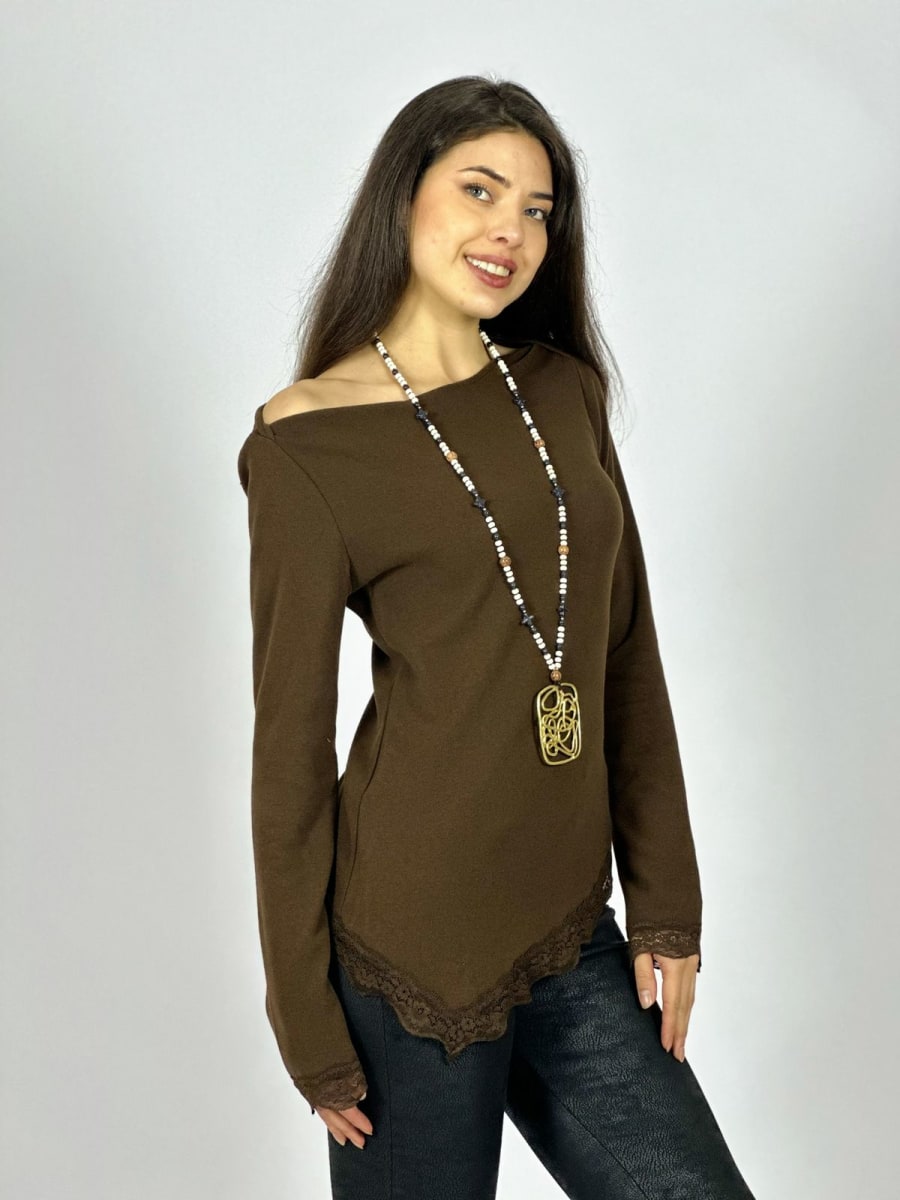 Polera Lanilla Blonda Bordes A1-2712