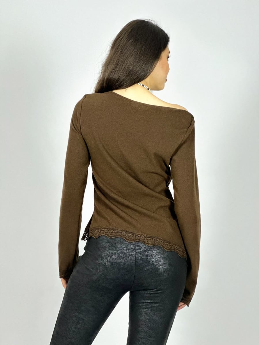 Polera Lanilla Blonda Bordes A1-2713