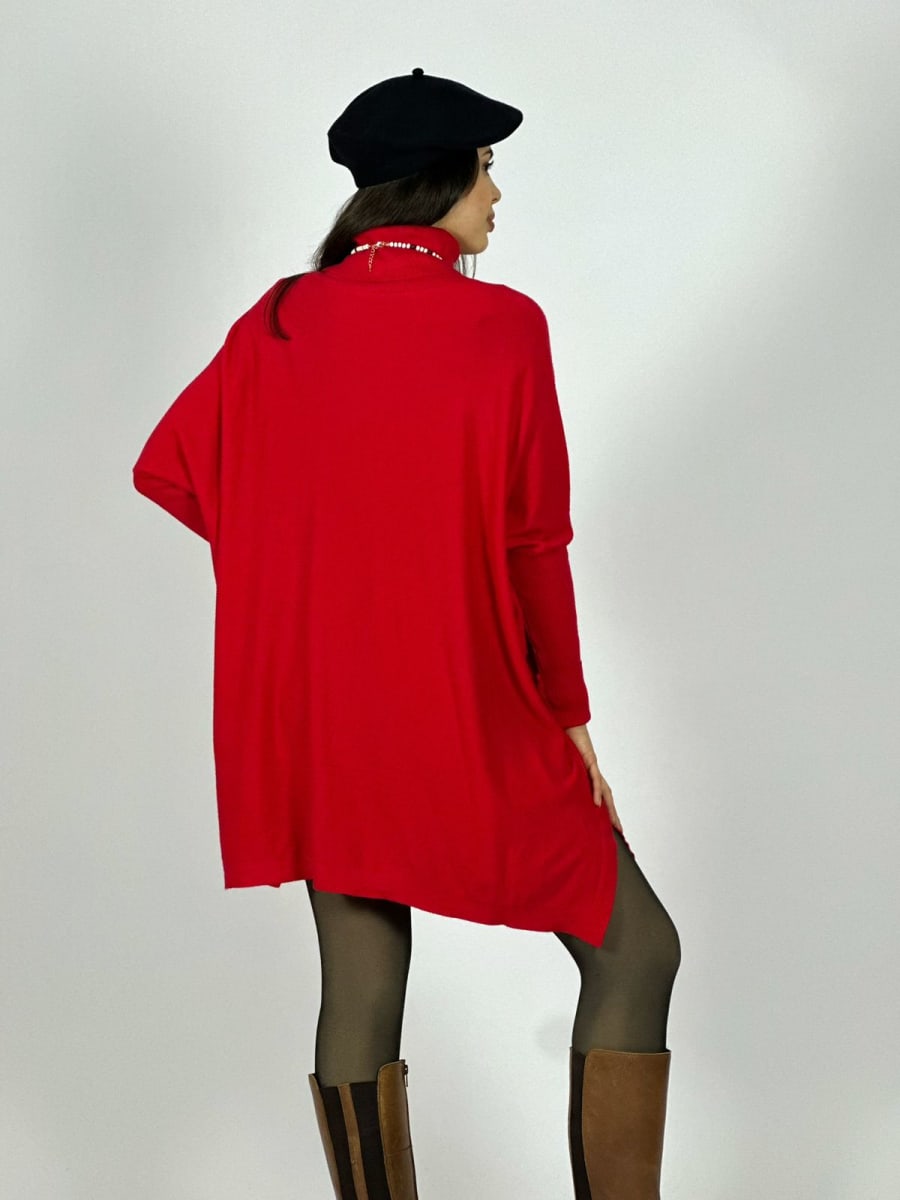 Mini Vestido Spandex Cuello Tortuga A3-744