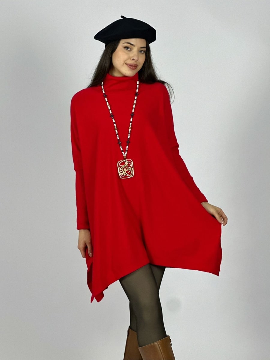 Mini Vestido Spandex Cuello Tortuga A3-741