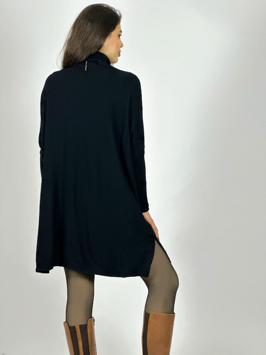 Mini Vestido Spandex Cuello Tortuga A3-747