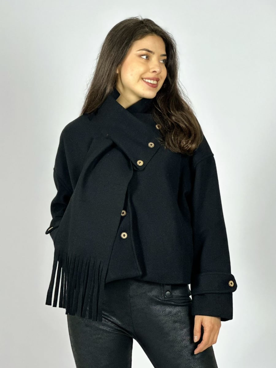 Chaqueta Paño con Bufanda A3-7314