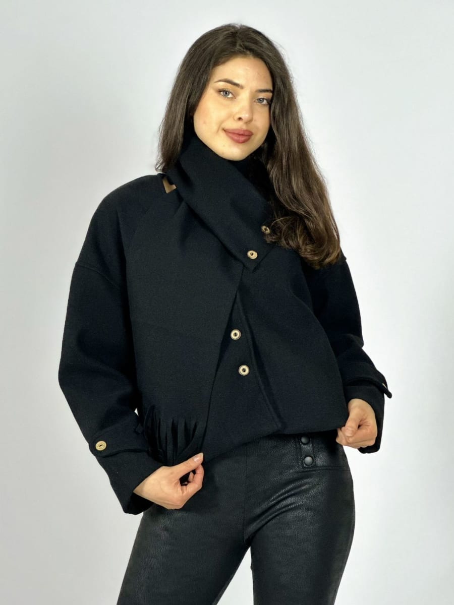 Chaqueta Paño con Bufanda A3-7312