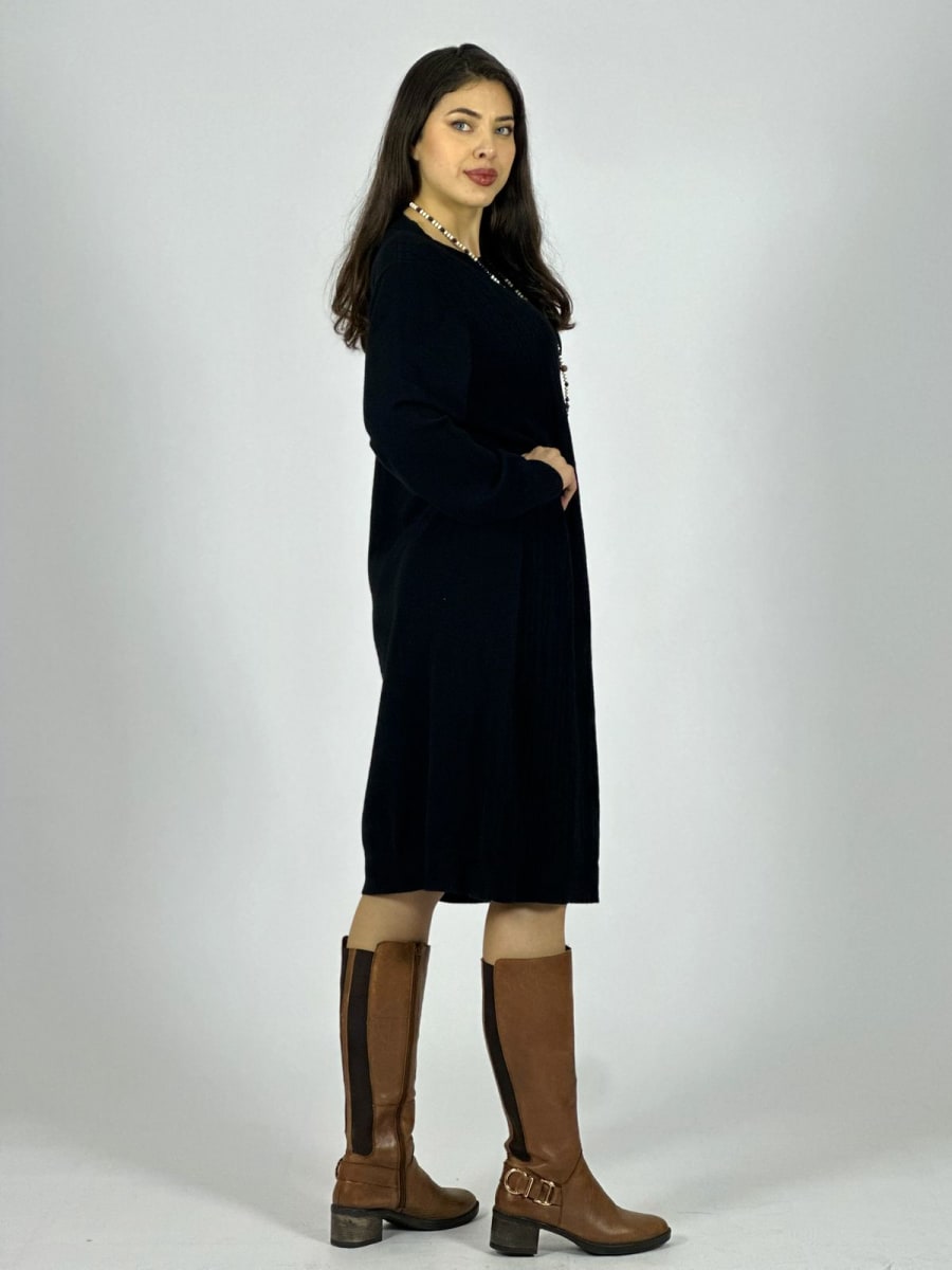 Vestido de Lana texturizado A4-897